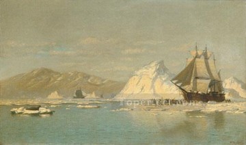 ボート Painting - グリーンランド沖のボート海景 ウィリアム・ブラッドフォード